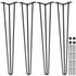 Hairpin Table Legs 16 inch, Set of 4 DIY Desk Table Legs 3 Rods Heavy Duty
