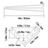 Hairpin Table Legs 16 inch, Set of 4 DIY Desk Table Legs 3 Rods Heavy Duty