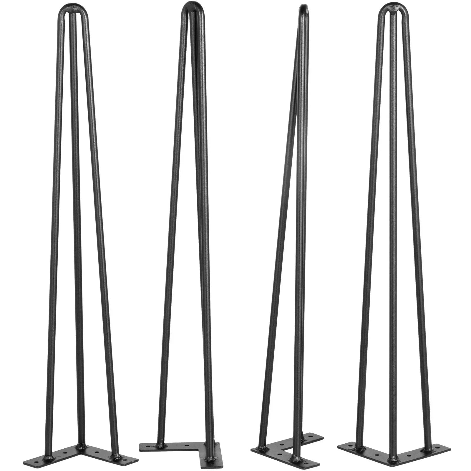 Hairpin Table Legs 16 inch, Set of 4 DIY Desk Table Legs 3 Rods Heavy Duty