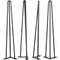 Hairpin Table Legs 16 inch, Set of 4 DIY Desk Table Legs 3 Rods Heavy Duty