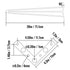 Hairpin Table Legs 28 inch, Set of 4 DIY Desk Table Legs 3 Rods Heavy Duty