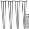 VEVOR Hairpin Table Legs 28 inch, Set of 4 DIY Desk Table Legs 3 Rods Heavy Duty