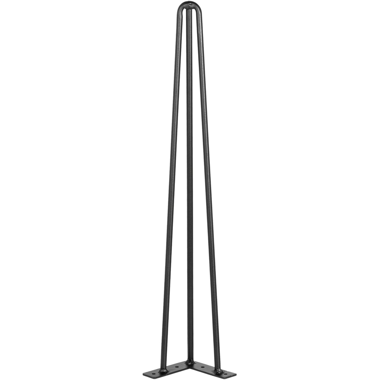 Hairpin Table Legs 30 inch Black Set of 4 Desk Legs Each 220lbs Capacity Hairpin Desk Legs 3 Rods for Bench Desk Dining End Table Chairs Carbon Steel DIY Table Legs Heavy Duty Furniture Legs