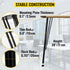 Hairpin Table Legs Metal Coffee Table Legs Desk 28" Height 3-Rod Set of 4