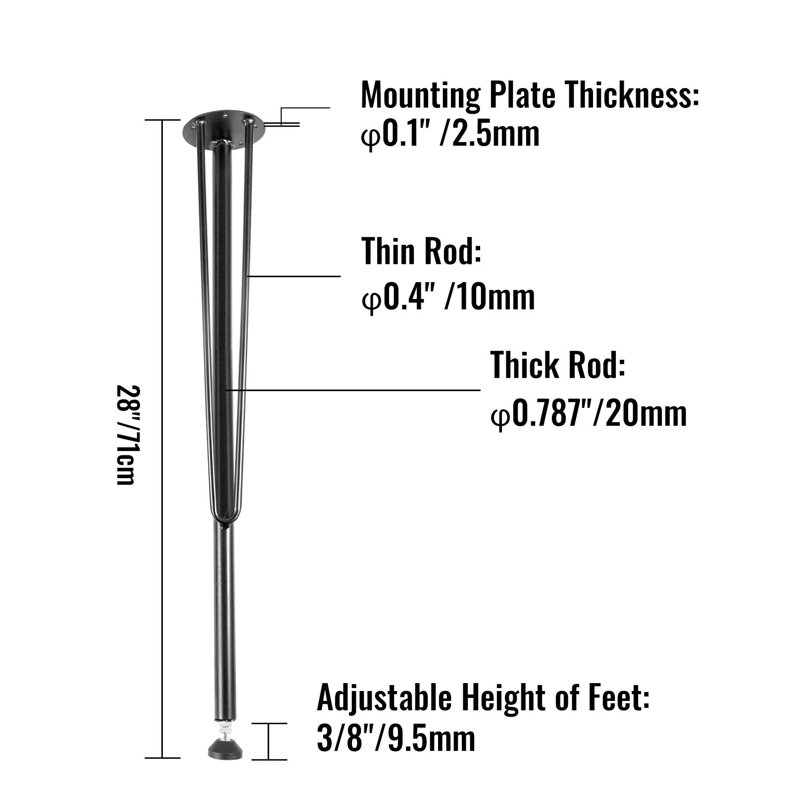 Hairpin Table Legs Metal Coffee Table Legs Desk 28