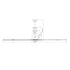 213 cm Ceiling Fan No Light, 6-Speed Remote Control, Aluminum 8-Blade, Reversible DC Motor, Modern Low Profile Flush Mount Exterior Fan for Bedroom, Living Room, Patio, Indoor/Outdoor, Black