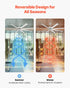 213 cm Ceiling Fan No Light, 6-Speed Remote Control, Aluminum 8-Blade, Reversible DC Motor, Modern Low Profile Flush Mount Fan for Bedroom, Living Room, Patio, Indoor/Outdoor, Brushed Nickel