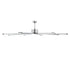 213 cm Ceiling Fan No Light, 6-Speed Remote Control, Aluminum 8-Blade, Reversible DC Motor, Modern Low Profile Flush Mount Fan for Bedroom, Living Room, Patio, Indoor/Outdoor, Brushed Nickel
