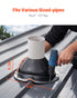 2 Pcs Metal Roof Pipe Flashing Boots Fit 150-280 mm Pipe High Temp EDPM