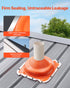 2 Pcs Metal Roof Pipe Flashing Boot Fit 160-300 mm Pipe High Temp Silicone