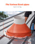 Metal Roof Pipe Flashing Boot Fits 254-483 mm Pipe High Temp Red Silicone