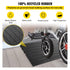 Rubber Threshold Ramp, 7.62 cm Rise Threshold Ramp Doorway, 3 Channels Cord Cover Rubber Solid Threshold Ramp, Rubber Angled Entry Rated 997.9 kg Load Capacity for Wheelchair and Scooter