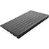 Rubber Threshold Ramp, 7.62 cm Rise Threshold Ramp Doorway, 3 Channels Cord Cover Rubber Solid Threshold Ramp, Rubber Angled Entry Rated 997.9 kg Load Capacity for Wheelchair and Scooter