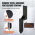 Fence Post Anchor Repair Kit 6 Pack Inner Support Stakes Repair