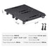 2 Pack Furniture Dolly with Wheels 500lb Heavy Duty Moving Dolly Black