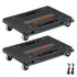 2 Pack Furniture Dolly with Wheels 500lb Heavy Duty Moving Dolly Black