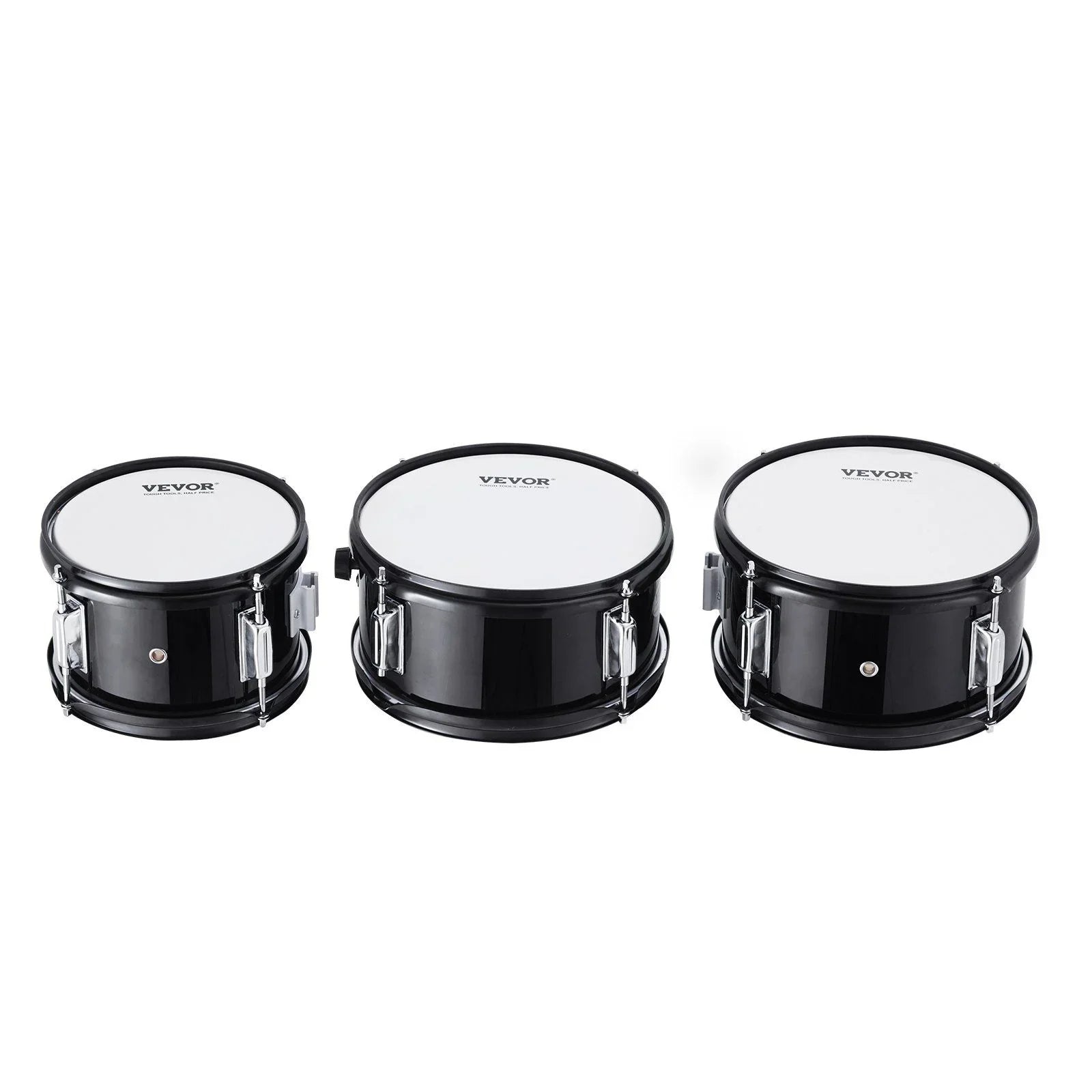 Kids Drum Set, 5-Piece, 406.4 mm Beginner Full Drum Set with Bass Toms Snare Floor Drum Adjustable Throne Cymbal Hi-Hat Pedal and Two Pairs of Drumsticks, Starter Drum Kit for Child Kids, Black