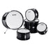 Kids Drum Set, 5-Piece, 406.4 mm Beginner Full Drum Set with Bass Toms Snare Floor Drum Adjustable Throne Cymbal Hi-Hat Pedal and Two Pairs of Drumsticks, Starter Drum Kit for Child Kids, Black