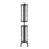 Greeting Cards Display Rack, 32 Pockets Rotating Postcard Brochure Display Stand, 360° Spinning Card Display Rack with Sign Holder & 4 Wheels (2 Lockable) for Exhibitions Office Trade Show