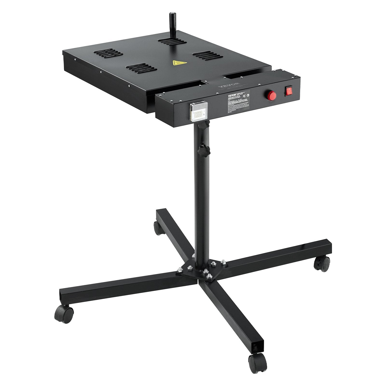 Flash Dryer, 18 x 18 inch Flash Dryer for Screen Printing, 0-750℉ Temperature Control, High Power Silk Screen Printing Dryer with Height Adjustable Stand, 360° Rotation, T-Shirt Curing Machine