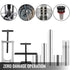 VEVOR Turbine Shaft, 6pcs Pump Stator Seal Ring Tools, Spring Compressor, Pump Puller Kit, Bushing Sizer Rotor Aligner, Pump Stator Seal Ring and Re-Sizer Kit for Thm700-R4 (Md8), 4L60, 4L60E, 4L70E