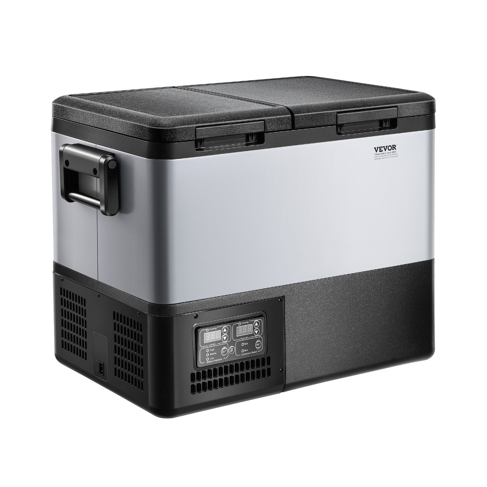 VEVOR Portable Car Refrigerator Freezer Compressor 45L Dual Zone for Car Home