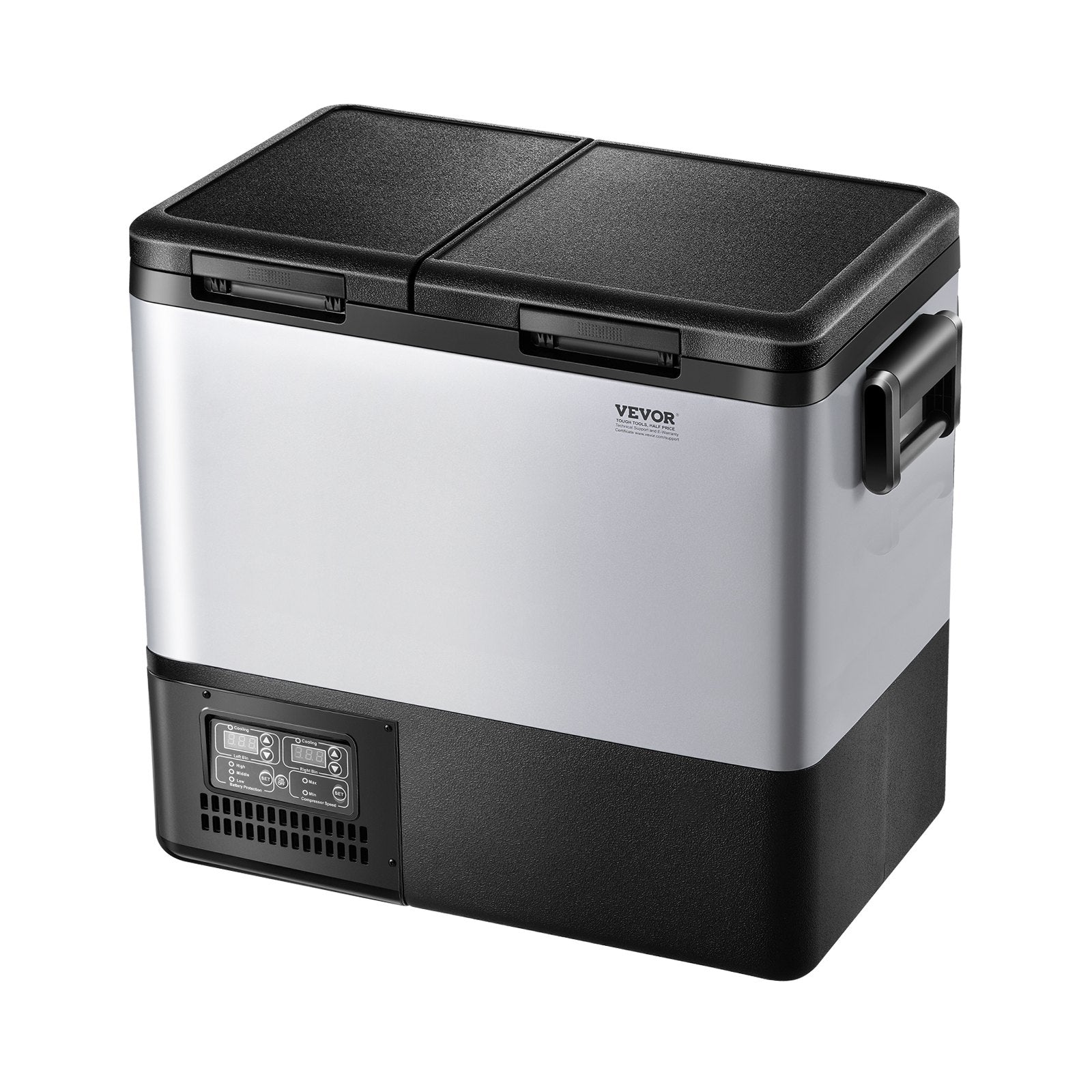 VEVOR Portable Car Refrigerator Freezer Compressor 55L Dual Zone for Car Home