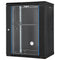 15U Wall Mount Network Cabinet, 226.8 kg Max. Ground Load Capacity, Server Rack Cabinet Enclosure with Locking Tempered Glass Door, Side Panels, Q235 Carbon Steel, for IT Equipment, A/V Devices
