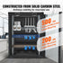 15U Wall Mount Network Cabinet, 226.8 kg Max. Ground Load Capacity, Server Rack Cabinet Enclosure with Locking Tempered Glass Door, Side Panels, Q235 Carbon Steel, for IT Equipment, A/V Devices