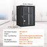 15U Wall Mount Network Cabinet, 226.8 kg Max. Ground Load Capacity, Server Rack Cabinet Enclosure with Locking Tempered Glass Door, Side Panels, Q235 Carbon Steel, for IT Equipment, A/V Devices
