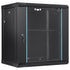 VEVOR Wall Mount Network Server Cabinet, 393.7 mm Deep, Server Rack Cabinet Enclosure, 90.72 kg Max. Ground-mounted Load Capacity, with Locking Glass Door Side Panels, for IT Equipment, A/V Devices