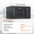 6U Wall Mount Network Server Cabinet, 15.5'' Deep, Server Rack Cabinet Enclosure, 200 lbs Max. Ground-mounted Load Capacity, with Locking Glass Door Side Panels, for IT Equipment, A/V Devices
