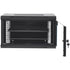 6U Wall Mount Network Server Cabinet, 15.5'' Deep, Server Rack Cabinet Enclosure, 200 lbs Max. Ground-mounted Load Capacity, with Locking Glass Door Side Panels, for IT Equipment, A/V Devices