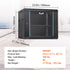 9U Wall Mount Network Server Cabinet, 39.37 cm Deep, Server Rack Cabinet Enclosure, 90.7 kg Max. Ground-mounted Load Capacity, with Locking Glass Door Side Panels, for IT Equipment, A/V Devices