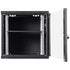 9U Wall Mount Network Server Cabinet, 39.37 cm Deep, Server Rack Cabinet Enclosure, 90.7 kg Max. Ground-mounted Load Capacity, with Locking Glass Door Side Panels, for IT Equipment, A/V Devices