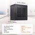 12U Wall Mount Network Server Cabinet, 15.5'' Deep, Server Rack Cabinet Enclosure, 200 lbs Max. Ground-mounted Load Capacity, with Locking Door Side Panels, for IT Equipment, A/V Devices