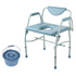 Heavy Duty Commode Chair 1000lbs Adjustable Height Bedside Toilet Seat