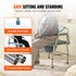 Heavy Duty Commode Chair 1000lbs Adjustable Height Bedside Toilet Seat