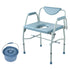Heavy Duty Commode Chair 1000lbs Adjustable Height Bedside Toilet Seat
