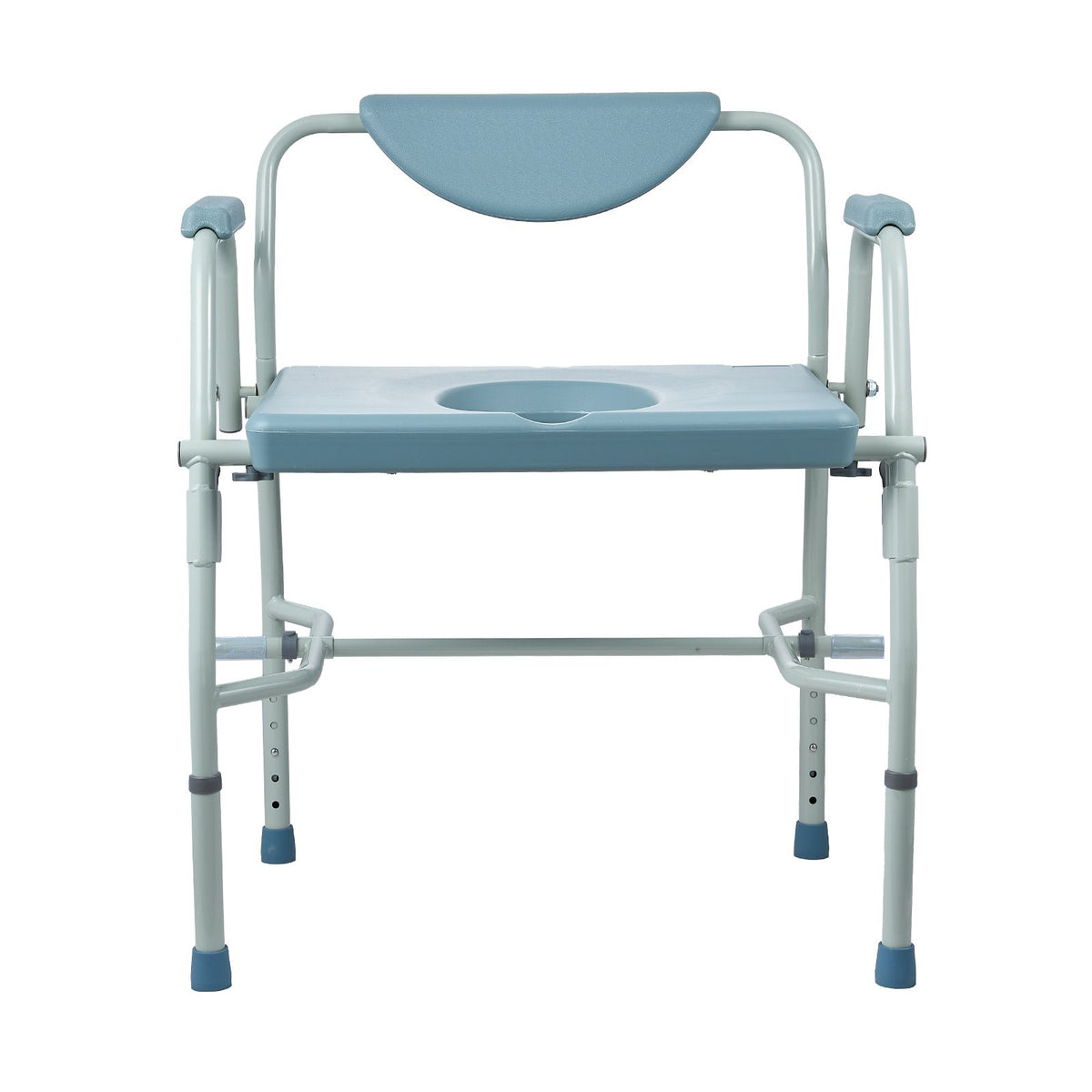 Heavy Duty Commode Chair 1000lbs Adjustable Height Bedside Toilet Seat