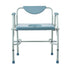 Commode Chair, Bedside Commode with Drop-Down Arms and Detachable Backrest, 5-Level Adjustable Height, 7L Removable Bucket, Easy to Assemble, 1000LBS Capacity, Portable Toilet for Adults Seniors