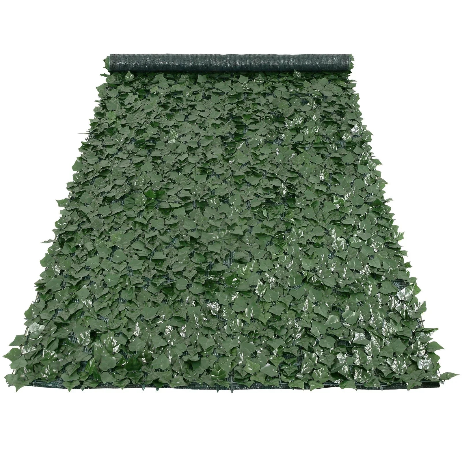 Ivy Privacy Fence, 59 x 158in Artificial Green Wall Screen, Greenery Ivy Fence w/ Mesh Cloth Backing and Strengthened Joint, Faux Hedges Vine Leaf Decoration for Outdoor Garden, Yard, Balcony