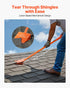Shingle Shovel 1 Pack, D-Grip Handle Shingle Roof Ripper, High Hardness 45# Steel & Lightweight Easy Tearing Off Roofing & Nails Tool, ideal for Commercial and Residential Use,Orange