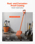 Shingle Shovel 1 Pack, D-Grip Handle Shingle Roof Ripper, High Hardness 45# Steel & Lightweight Easy Tearing Off Roofing & Nails Tool, ideal for Commercial and Residential Use,Orange
