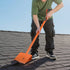 Shingle Shovel 1 Pack, D-Grip Handle Shingle Roof Ripper, High Hardness 45# Steel & Lightweight Easy Tearing Off Roofing & Nails Tool, ideal for Commercial and Residential Use,Orange
