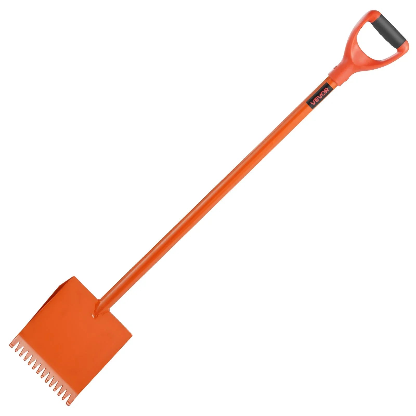 Shingle Shovel 1 Pack, D-Grip Handle Shingle Roof Ripper, High Hardness 45# Steel & Lightweight Easy Tearing Off Roofing & Nails Tool, ideal for Commercial and Residential Use,Orange