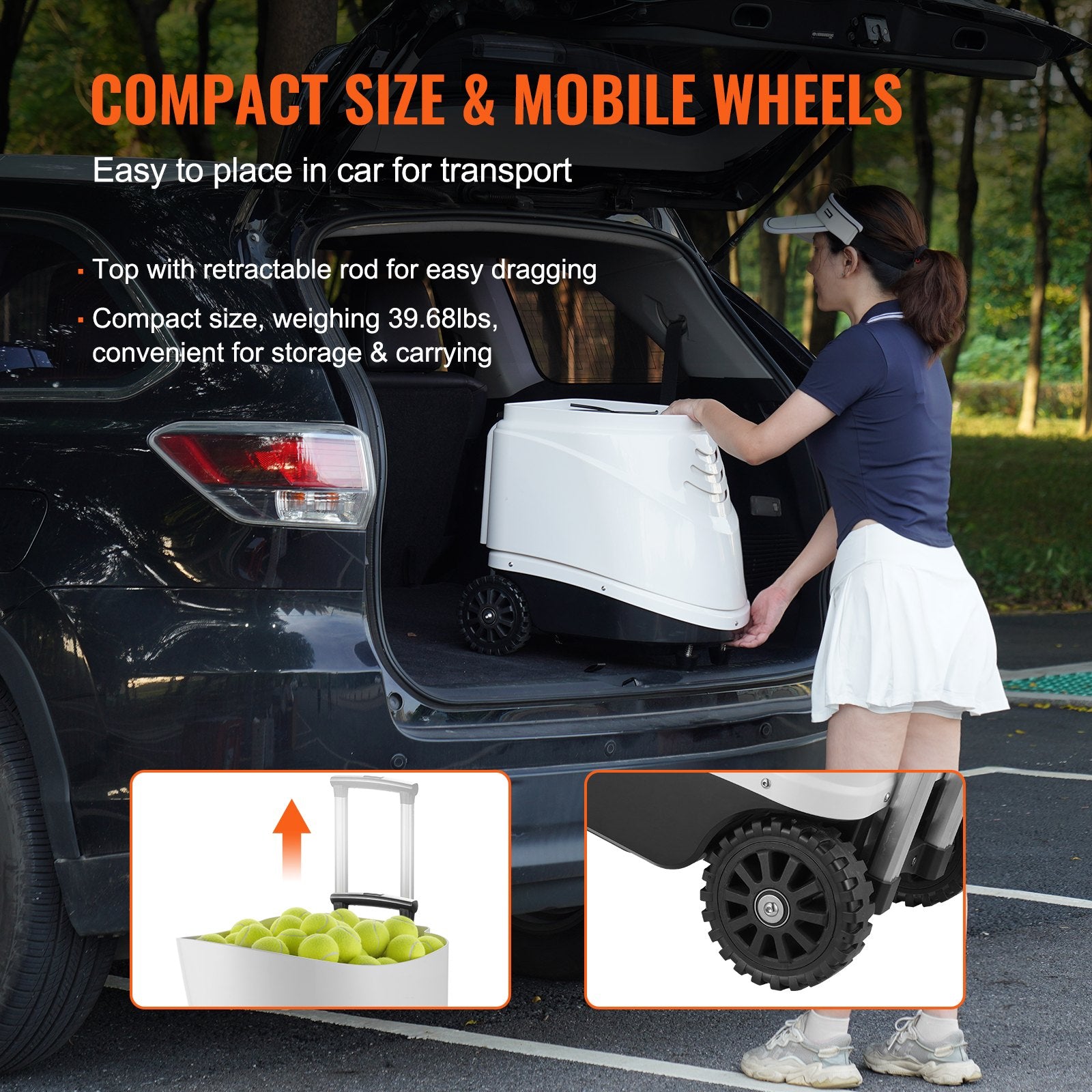 Tennis Ball Machine Automatic Portable Ball Launcher Training Practice