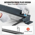 Box and Pan Brake, 910 ± 10 mm, 0-130 Degrees Sheet Metal Bending Brake, Portable Mini Metal Bender with 20 Gauge Low Carbon Steel 14 Gauge Aluminum Capacity Power Handle, for Metal Bending