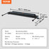 Box and Pan Brake, 910 ± 10 mm, 0-130 Degrees Sheet Metal Bending Brake, Portable Mini Metal Bender with 20 Gauge Low Carbon Steel 14 Gauge Aluminum Capacity Power Handle, for Metal Bending