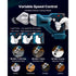 Metal Shear, Sheet Metal Cutter Cordless with 360-Degree Pivoting Head, Double Blades, 25000 RPM Speed, Cuts 18 GA Galvanized Steel, 20 GA Stainless Steel, Aluminum Plate, Plastic, Cardboard